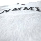JAN SPORT USA made 90s reverse weave sweatshirt XXL grey cotton fleece lining NMMI (New Mexico Military Institute) arch logo big size