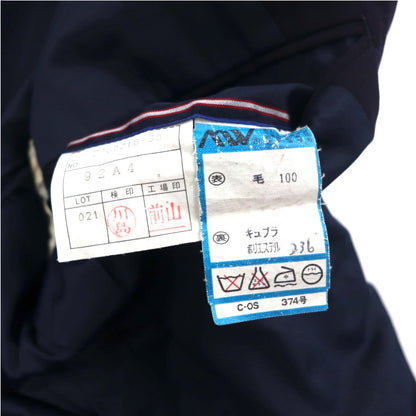 Polo by Ralph Lauren 90年代 2B テーラードジャケット ブレザー スーツ M ネイビー ウール 日本製