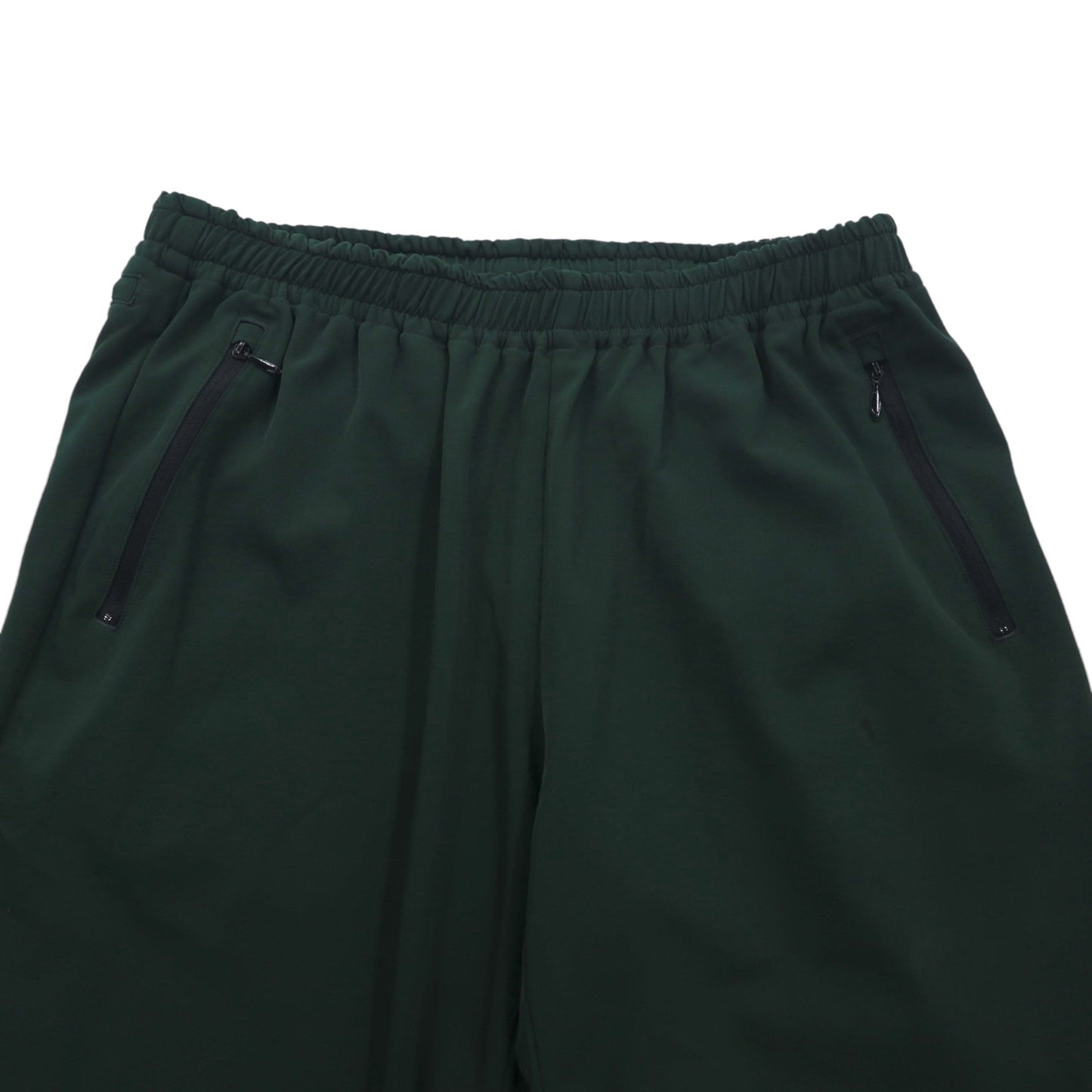 South2 West8 Poly Stretch Twill Track Pants, Size L, Khaki, Zippered Legs, Slit, HM852, Made in Japan