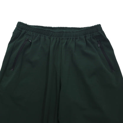 South2 West8 Poly Stretch Twill Track Pants, Size L, Khaki, Zippered Legs, Slit, HM852, Made in Japan