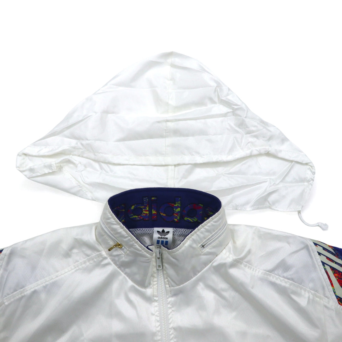 adidas Descente 90s Track Jacket Jersey Set O White Trefoil Logo Embroidery