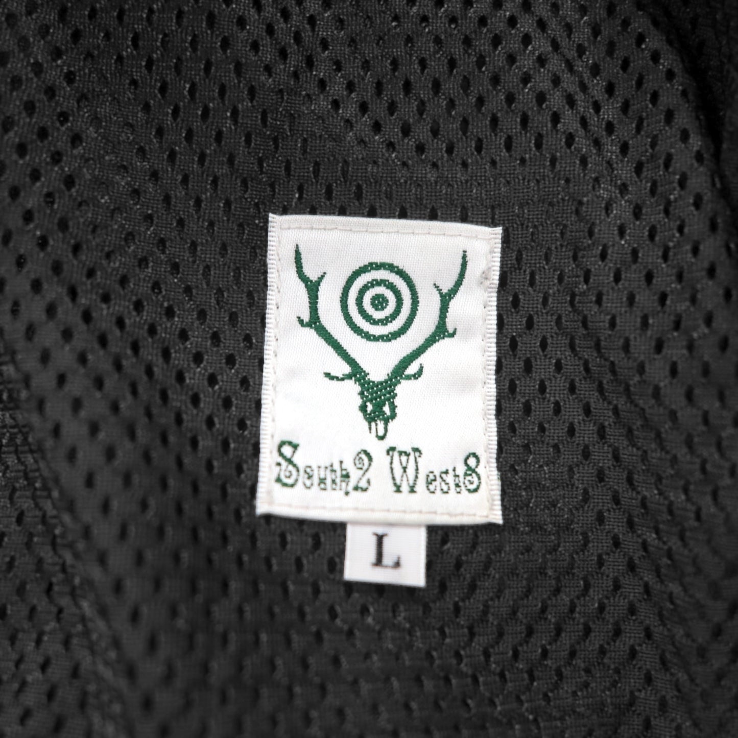 South2 West8 Poly Stretch Twill Track Pants, Size L, Khaki, Zippered Legs, Slit, HM852, Made in Japan