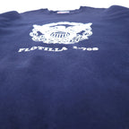Hanes USA made 90s USCG print sweatshirt L navy cotton brushed back heavyweight big size