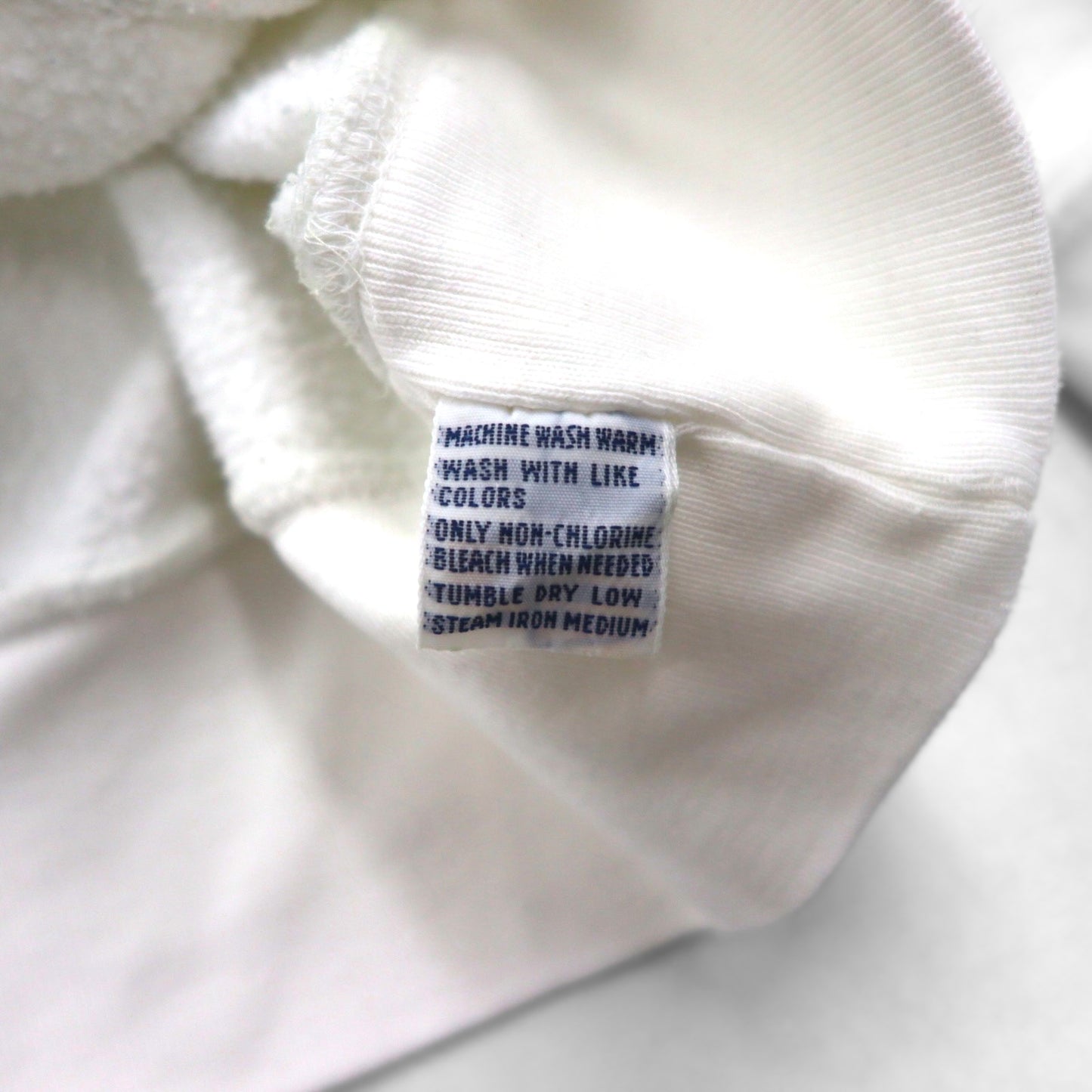 Polo Ralph Lauren 90s XL White Cotton Sweatshirt with Small Pony Embroidery