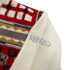 KENZO GOLF 90年代 総柄 ニット セーター L クリーム ウール