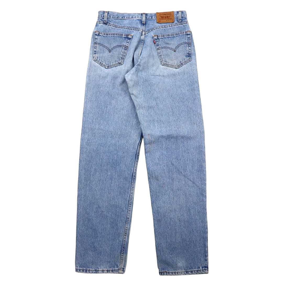 Levi's USA Made 90s 550 Relaxed Fit Tapered Denim Pants Size 33 Blue Ice Wash Cotton Zipper Fly Relaxed Tapered Leg Jeans 550-4891