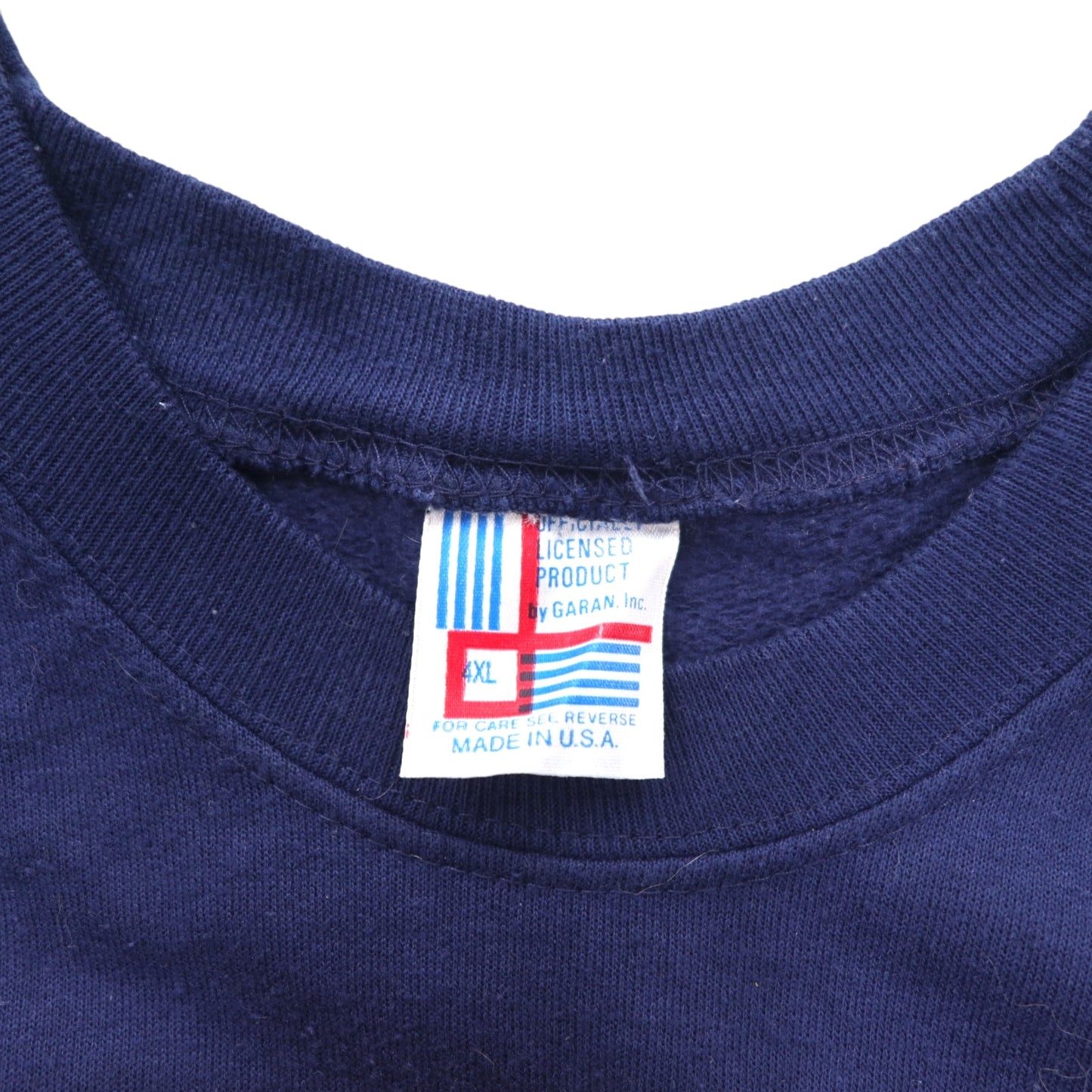USA製 90年代 NFL ビッグサイズ スウェット 4XL ネイビー 裏起毛 CHICAGO BEARS フットボール GARAN