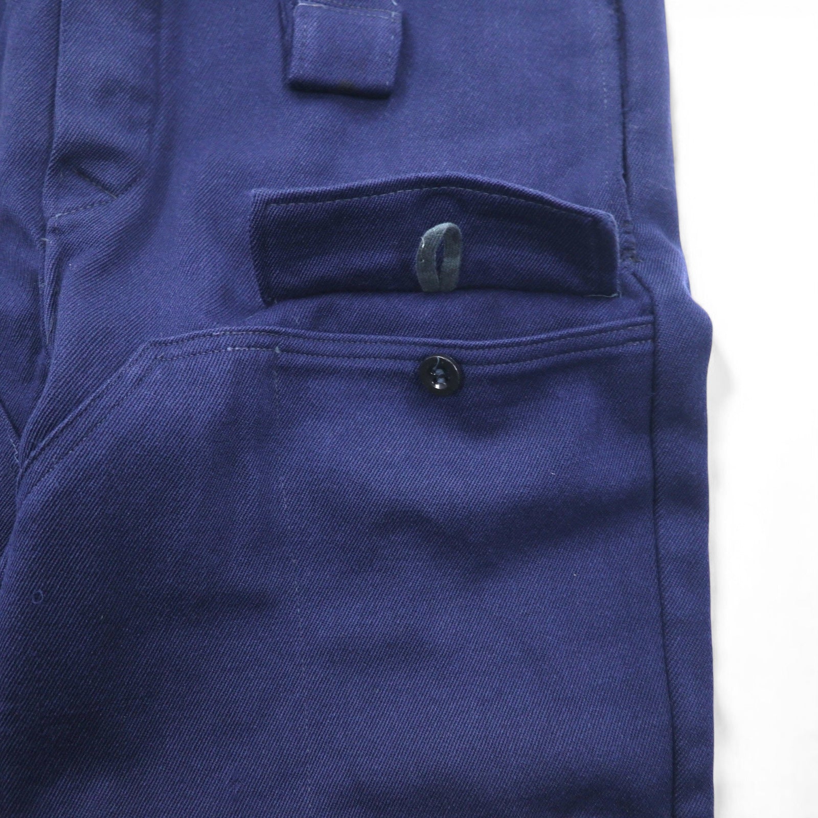 Vintage 80s Czech Army 80s Double Knee Pilot Pants Overalls L Navy Military OTAVAN TREBON