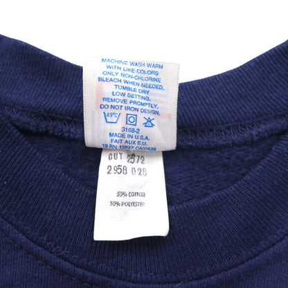 USA製 90年代 NFL ビッグサイズ スウェット 4XL ネイビー 裏起毛 CHICAGO BEARS フットボール GARAN