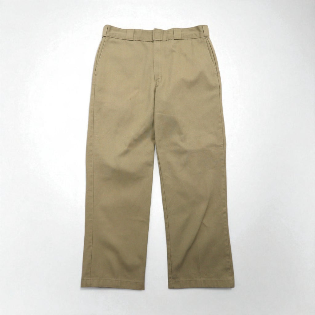 Dickies 874 オリジナルフィット ワークパンツ チノパンツ L ベージュ ポリエステル コットン