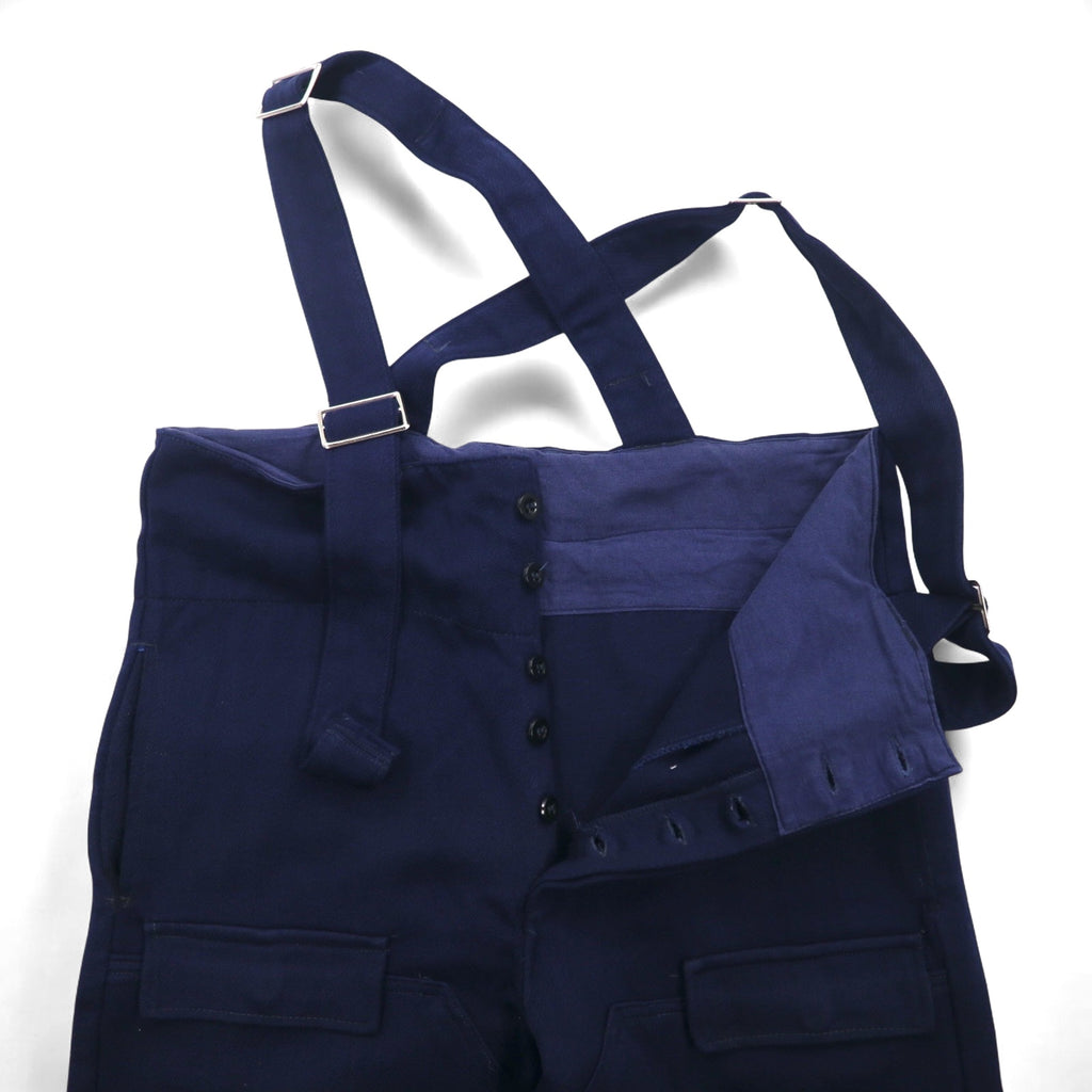 Vintage 80s Czech Army 80s Double Knee Pilot Pants Overalls L Navy Military OTAVAN TREBON