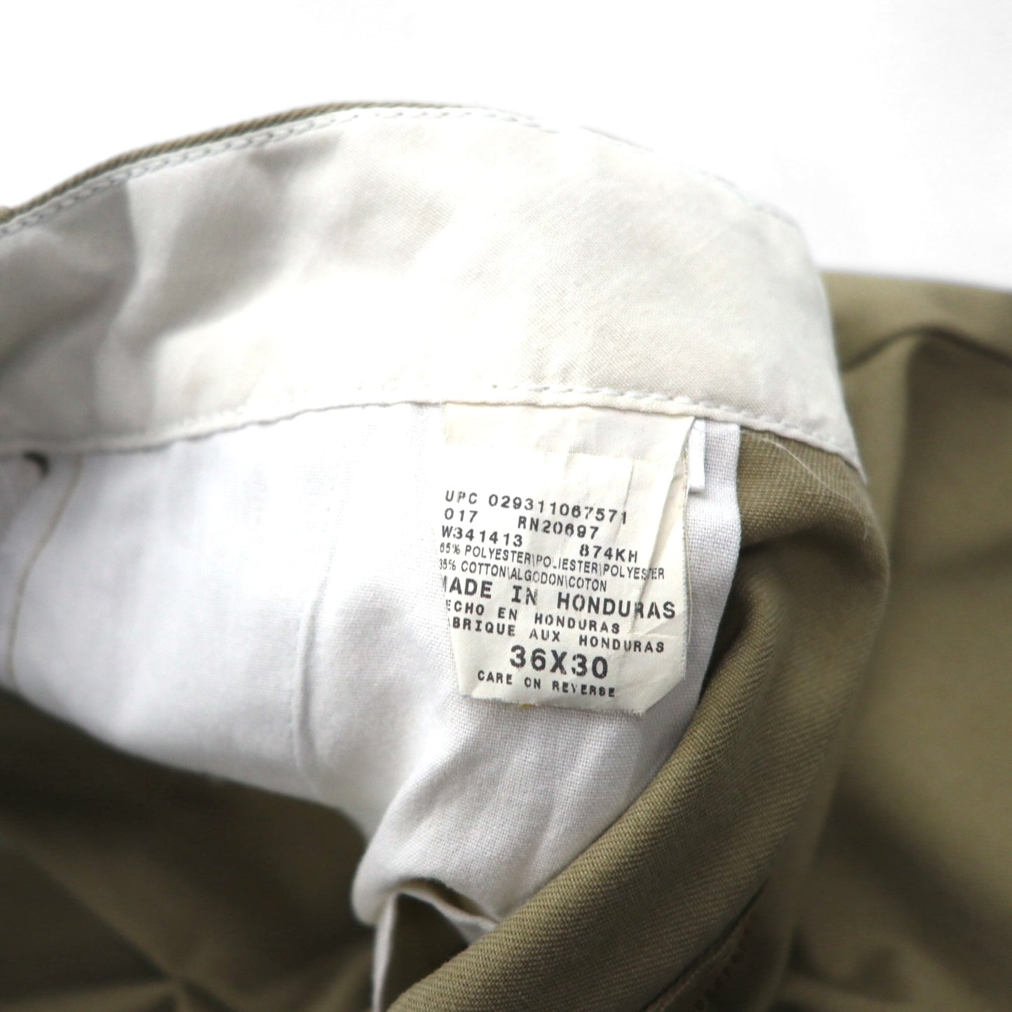 Dickies 874 オリジナルフィット ワークパンツ チノパンツ L ベージュ ポリエステル コットン