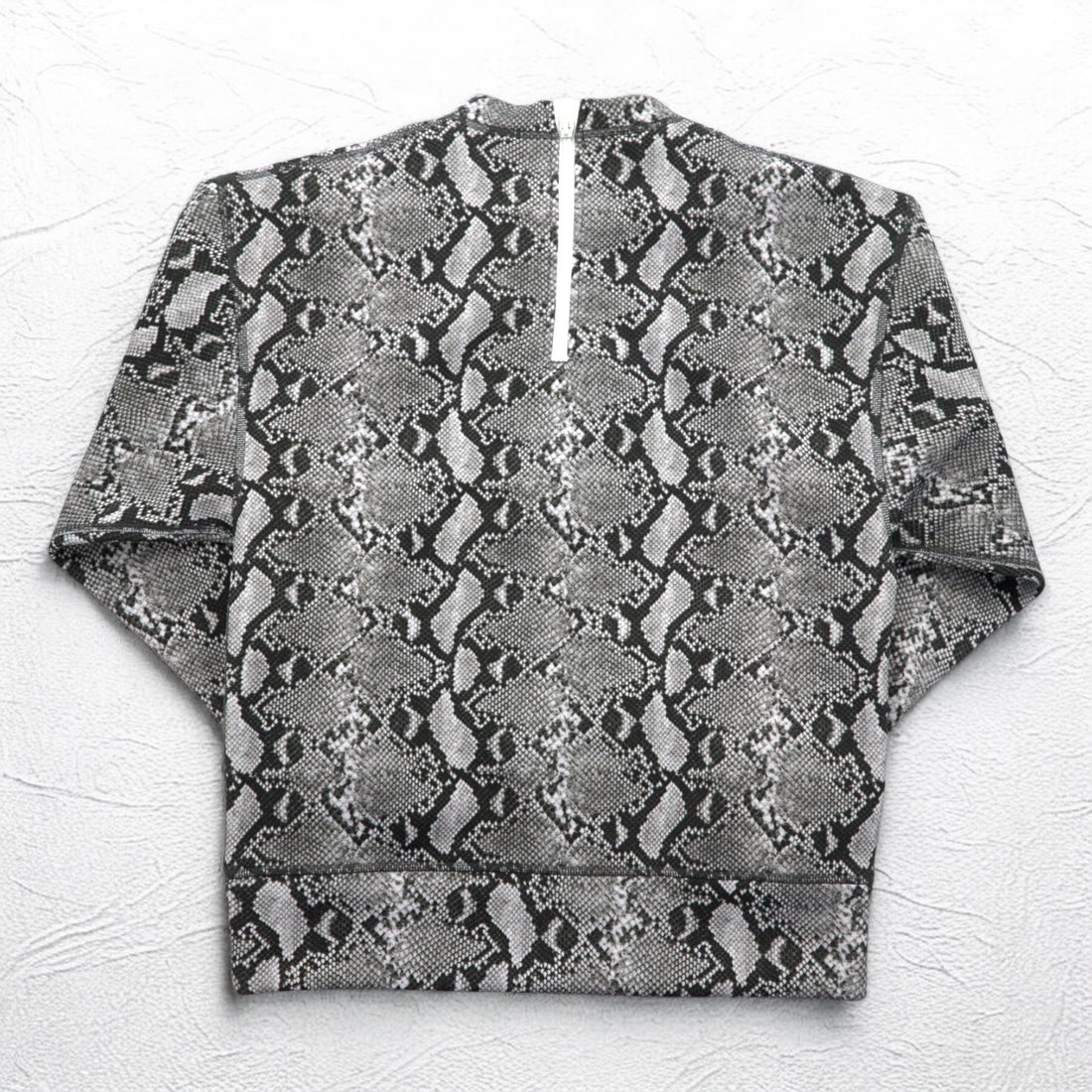 adidas Originals by HYKE Sweatshirt CREW SWEATSHIRT Python S Grey Python All-over Animal Pattern