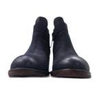 TOMMY HILFIGER Nubuck Leather Short Boots Booties 23.5cm Side Zip ARISON F1285