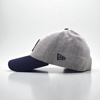 NEW ERA バイカラー ベースボールキャップ M/L グレー ネイビー MLB Milwaukee Brewers