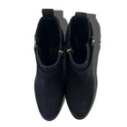 TOMMY HILFIGER Nubuck Leather Short Boots Booties 23.5cm Side Zip ARISON F1285