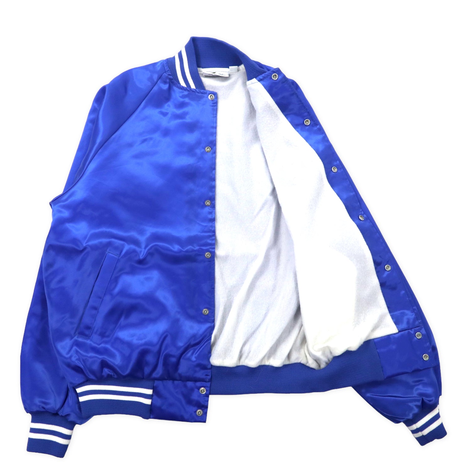 K-Brand USA MADE 80s Nylon Varsity Jacket L Blue American Legion