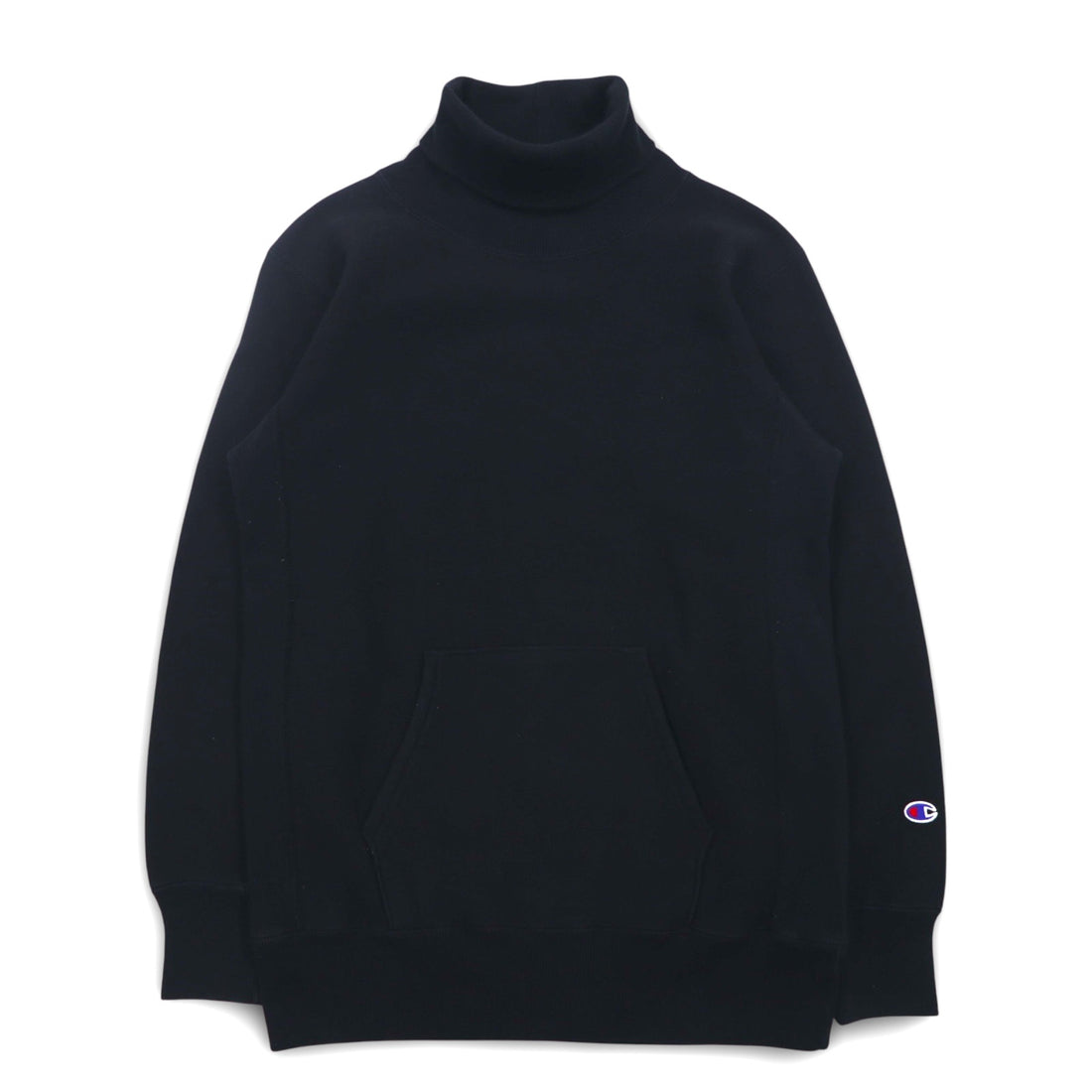 Champion Reverse Weave Turtleneck Sweatshirt S Black C8-J045