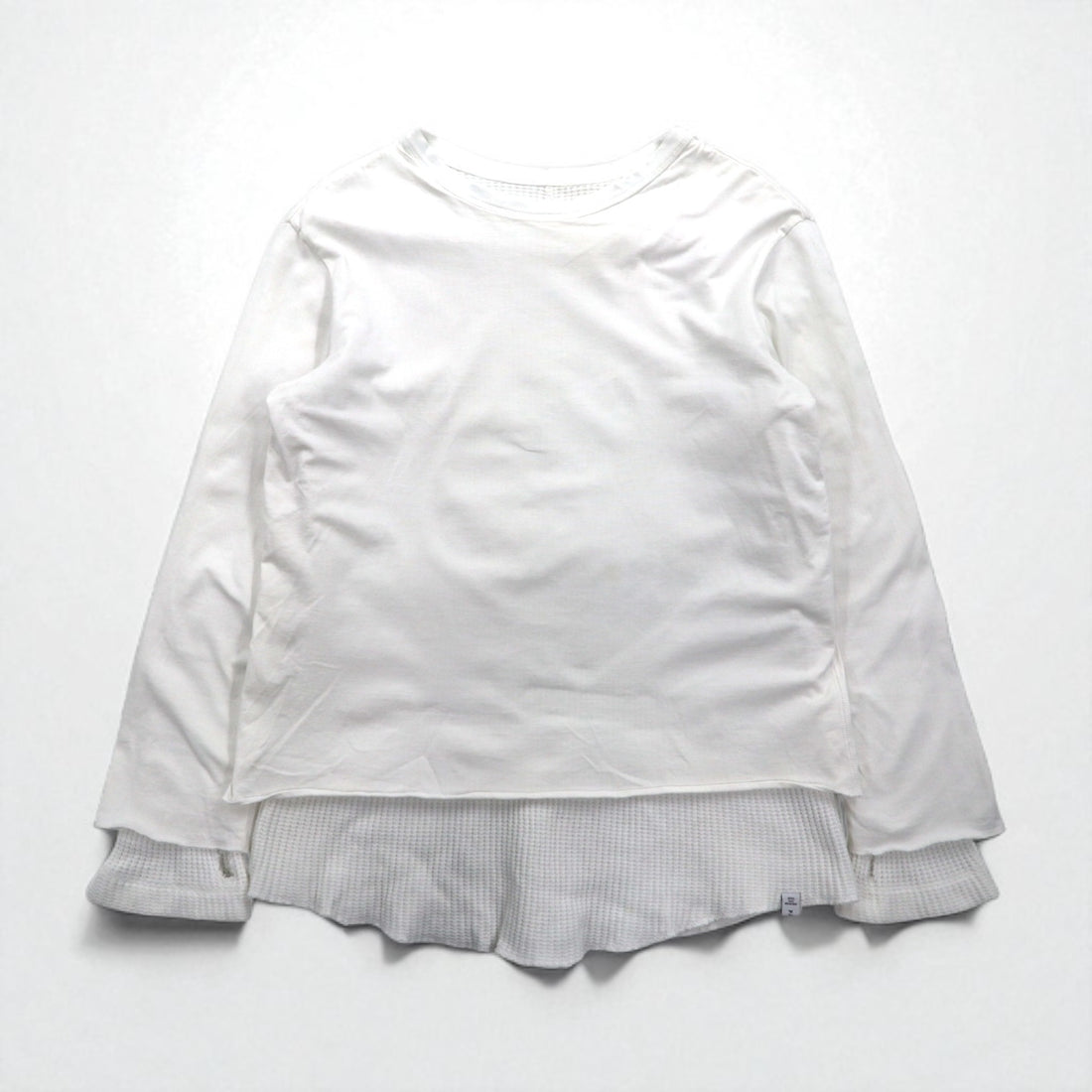 FACETASM サーマル レイヤード ロングスリーブ Tシャツ XL ホワイト コットン BQ-SW-U03 日本製