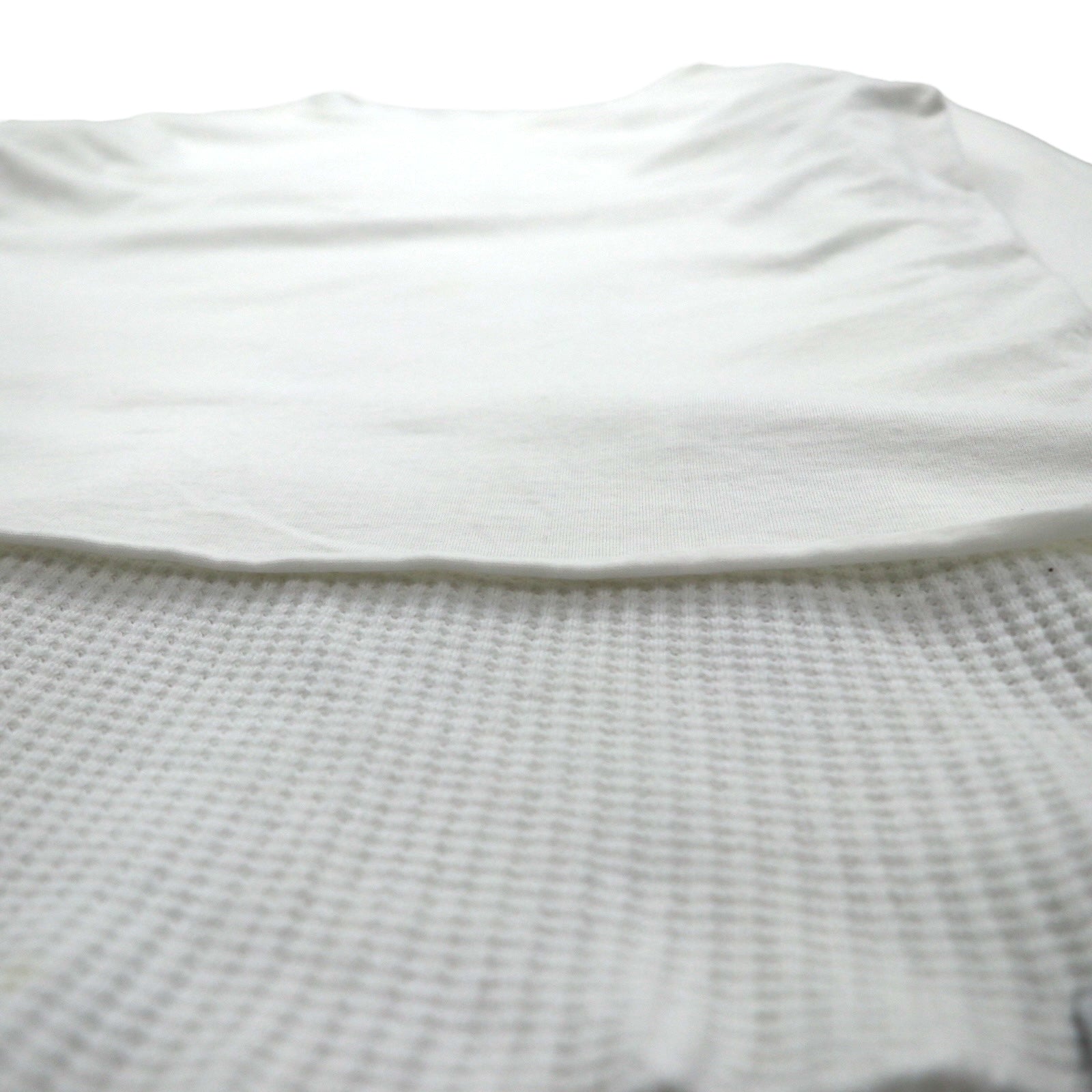 FACETASM Thermal Layered Long Sleeve T-Shirt XL White Cotton BQ-SW-U03 Made in Japan