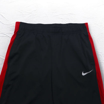 NIKE Track Pants Jersey L Black Red Sideline Swoosh DRI-FIT 425787-012