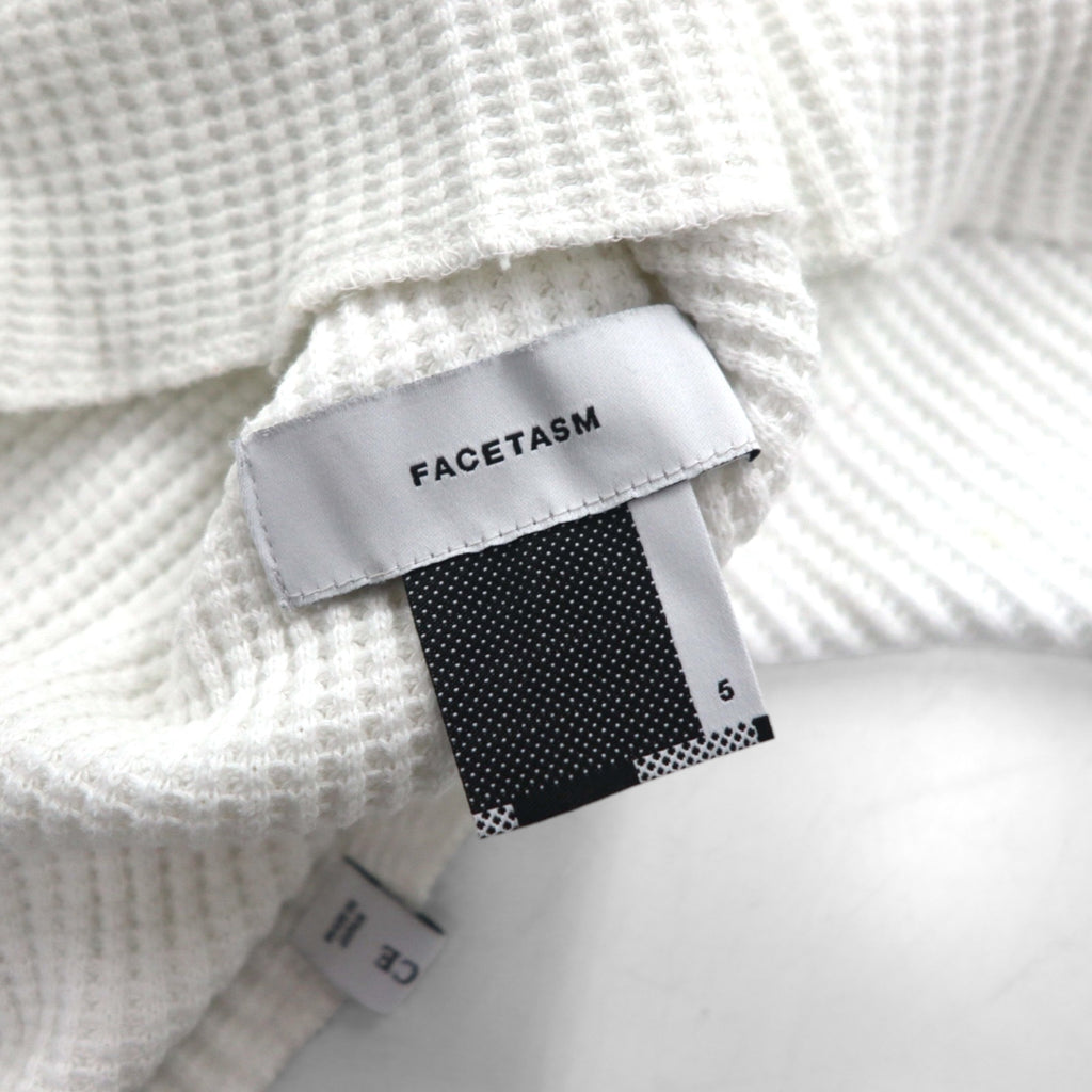 FACETASM Thermal Layered Long Sleeve T-Shirt XL White Cotton BQ-SW-U03 Made in Japan