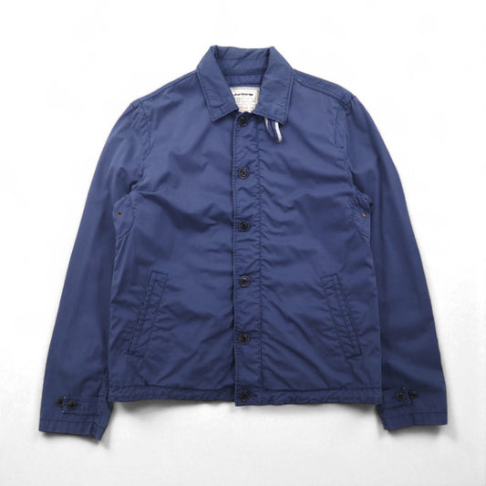 J.CREW マリンジャケット ヴィンテージ加工 カバーオール M チンストラップ ドローコード ダブルジップ 8504-05-3617 BROKEN IN