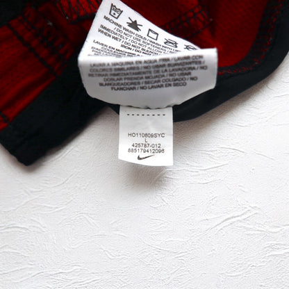 NIKE Track Pants Jersey L Black Red Sideline Swoosh DRI-FIT 425787-012