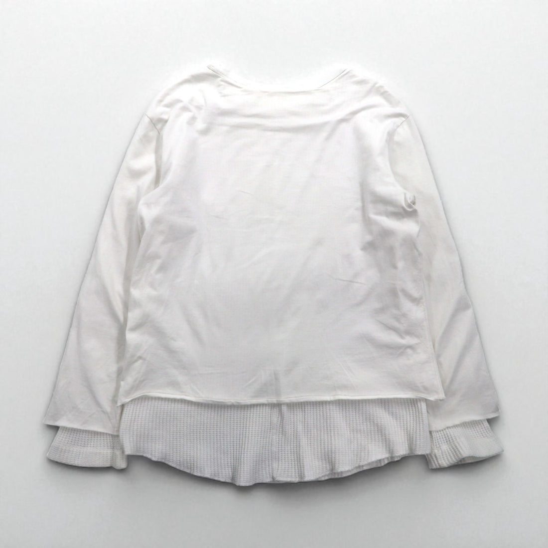 FACETASM サーマル レイヤード ロングスリーブ Tシャツ XL ホワイト コットン BQ-SW-U03 日本製