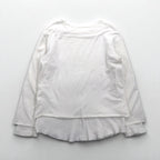 FACETASM Thermal Layered Long Sleeve T-Shirt XL White Cotton BQ-SW-U03 Made in Japan