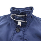 J.CREW Marine Jacket, Vintage-Finished Coverall, Size M, Chin Strap, Drawcord, Double Zip, 8504-05-3617, BROKEN IN