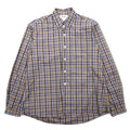 DIGAWEL Button-down Shirt S Beige Navy Cotton Made in Japan