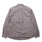 DIGAWEL Button-down Shirt S Beige Navy Cotton Made in Japan