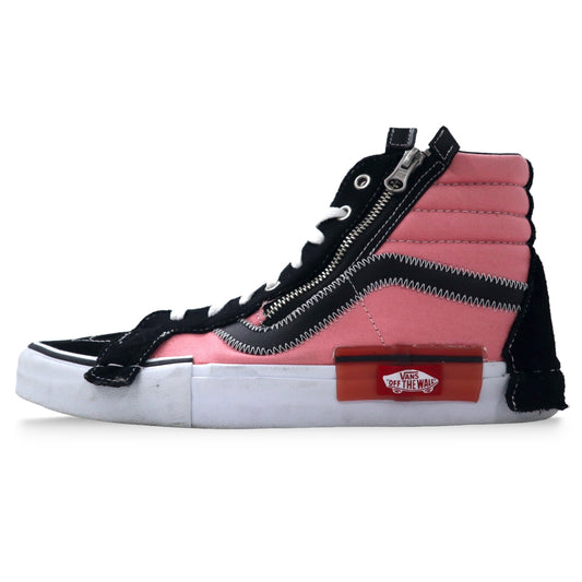 VANS スケートハイ リイシュー サイドジップ スニーカー 29cm ブラック ピンク スエード キャンバス SK8-HI REISSUE SIDE ZIP VN0A3WM103L