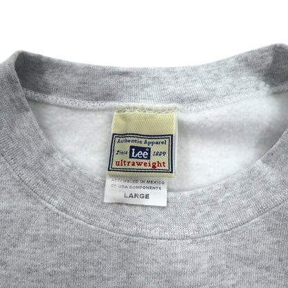 Lee 90年代 Ultraweight スウェット L グレー 裏起毛 US企業 赤十字 American Red Cross 刺繍 メキシコ製