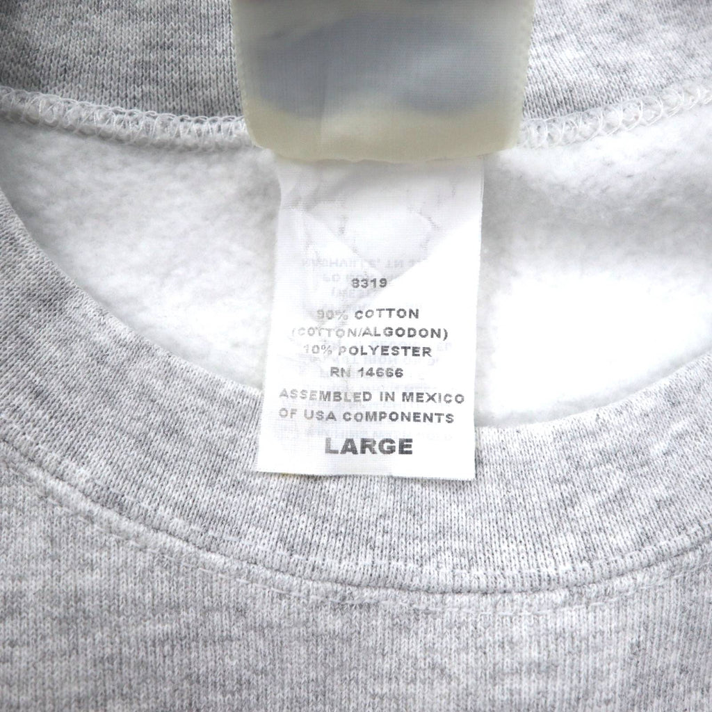 Lee 90s Ultraweight Sweatshirt, Large, Grey, Fleece Lining, US Company, American Red Cross Embroidery, Made in Mexico
