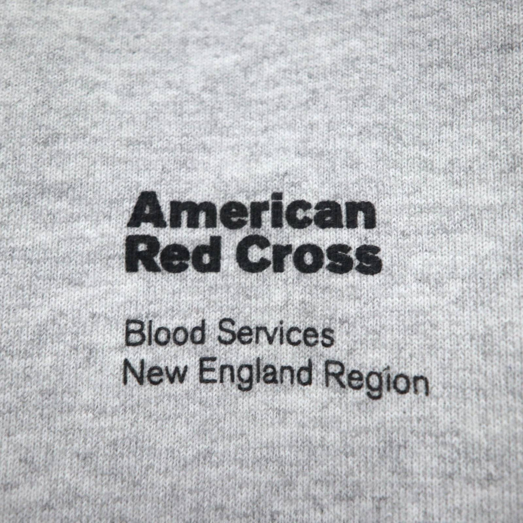 Lee 90s Ultraweight Sweatshirt, Large, Grey, Fleece Lining, US Company, American Red Cross Embroidery, Made in Mexico
