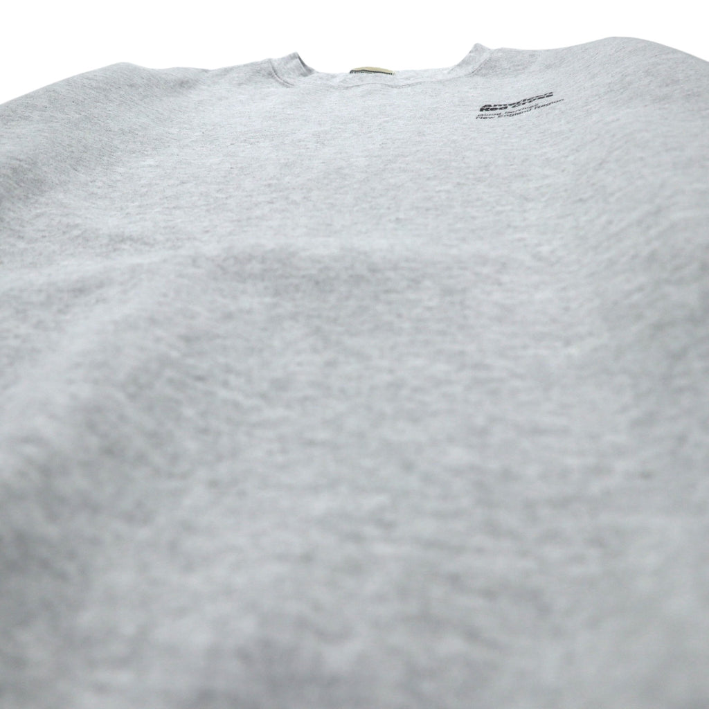 Lee 90s Ultraweight Sweatshirt, Large, Grey, Fleece Lining, US Company, American Red Cross Embroidery, Made in Mexico