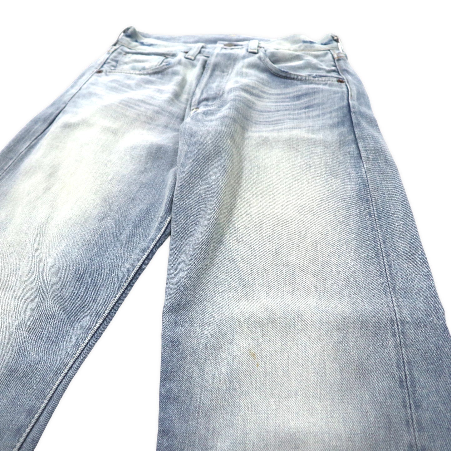 LVC ( LEVI'S VINTAGE CLOTHING ) 1966年復刻 501 デニムパンツ 30 ブルー アイスウォッシュ ビッグE カットオフ セルビッヂ 66501 日本製