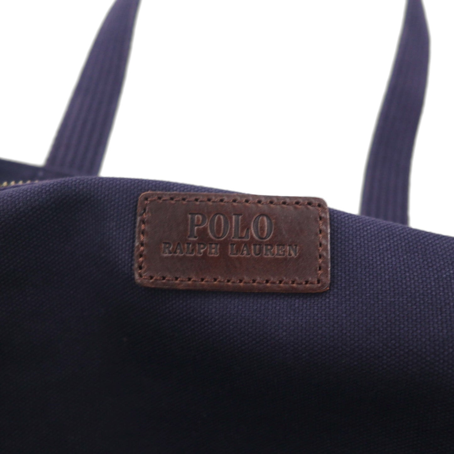 Polo Ralph Lauren トートバッグ ネイビー コットン キャンバス ポニー刺繍