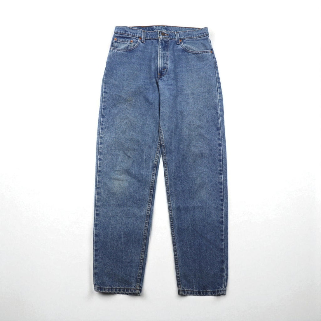 Levi's 90s Made in USA 550 Baggy Relaxed Fit Tapered Denim Jeans, Size L, Indigo, 550 Relaxed Fit Tapered Leg, 00550-4891