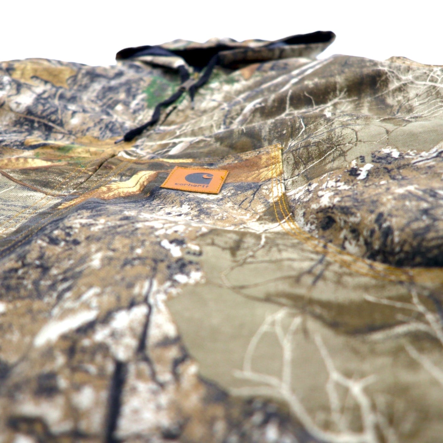 carhartt リメイク 再構築 リアルツリーカモ アクティブジャケット パーカー L カーキ コットン