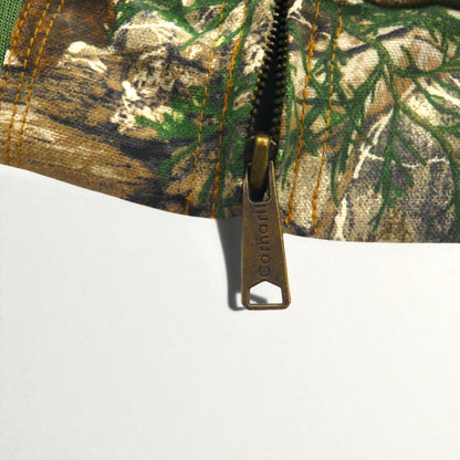 carhartt リメイク 再構築 リアルツリーカモ アクティブジャケット パーカー L カーキ コットン