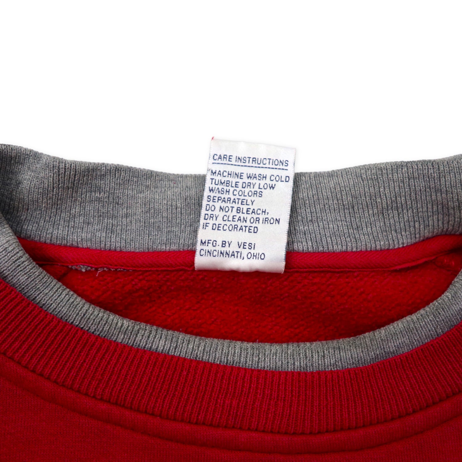 VESI College Sweatshirt XL Red Cotton OHIO State Big Size – 日本然