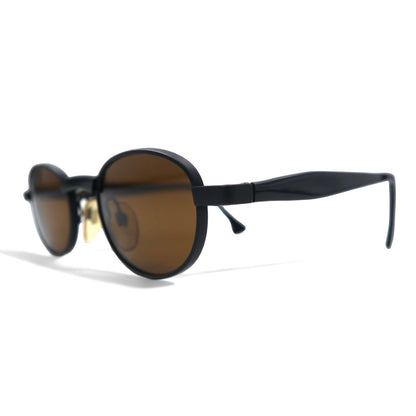 DONNA KARAN 90年代 フランス製 ヴィンテージ オーバル サングラス ブラック alain mikli デザイン D021
