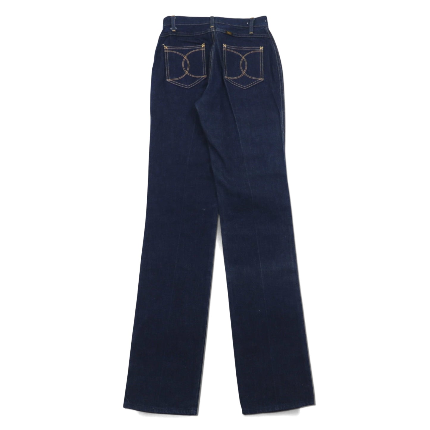 Lee 70年代 USA製 ハイウエスト センタープレス デニムパンツ S インディゴ ブルー 42TALON ユニオンチケット 303-1949