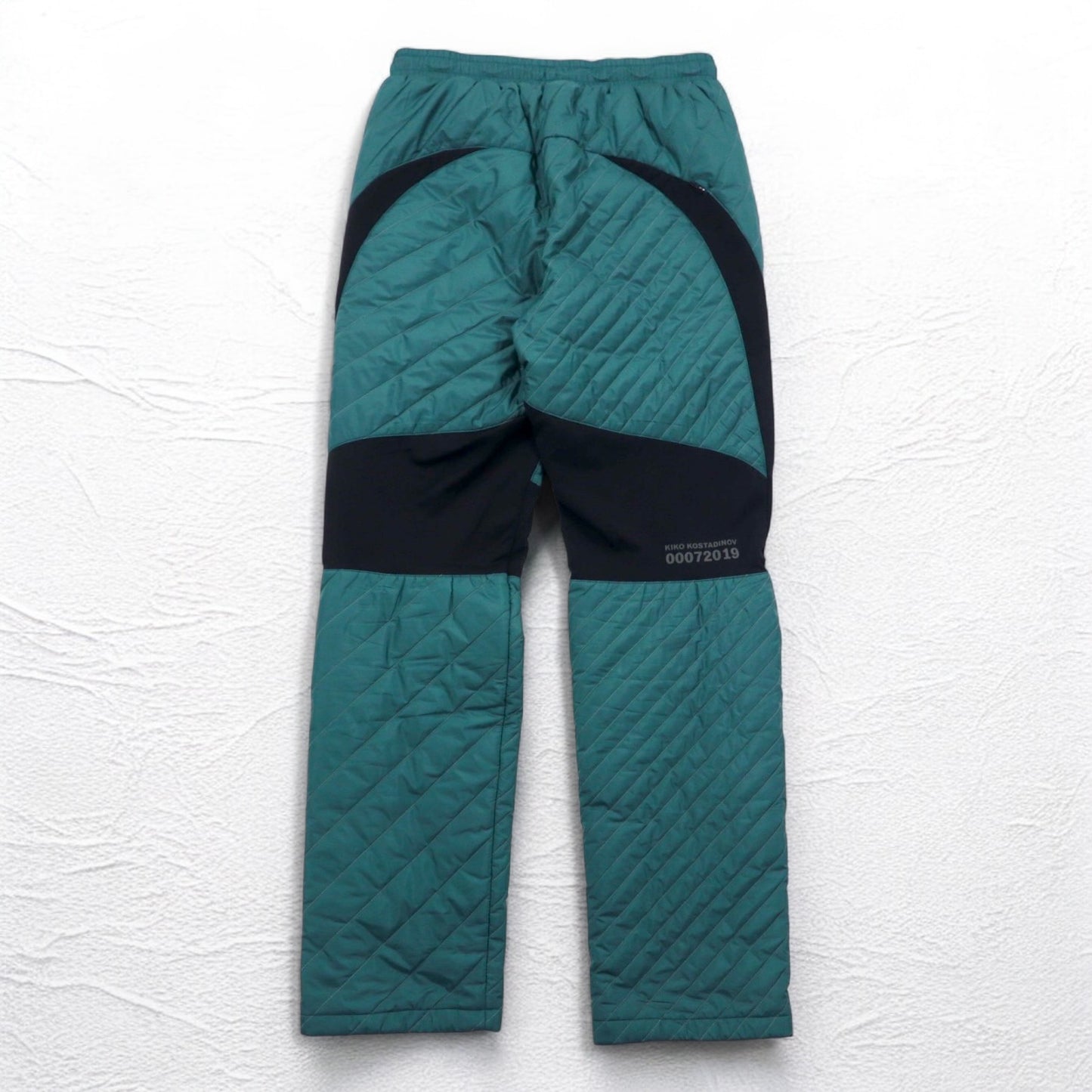 kiko kostandinov × asics キルティング インサレーション パンツ M グリーン 19AW INSULATION PANTS 未使用品