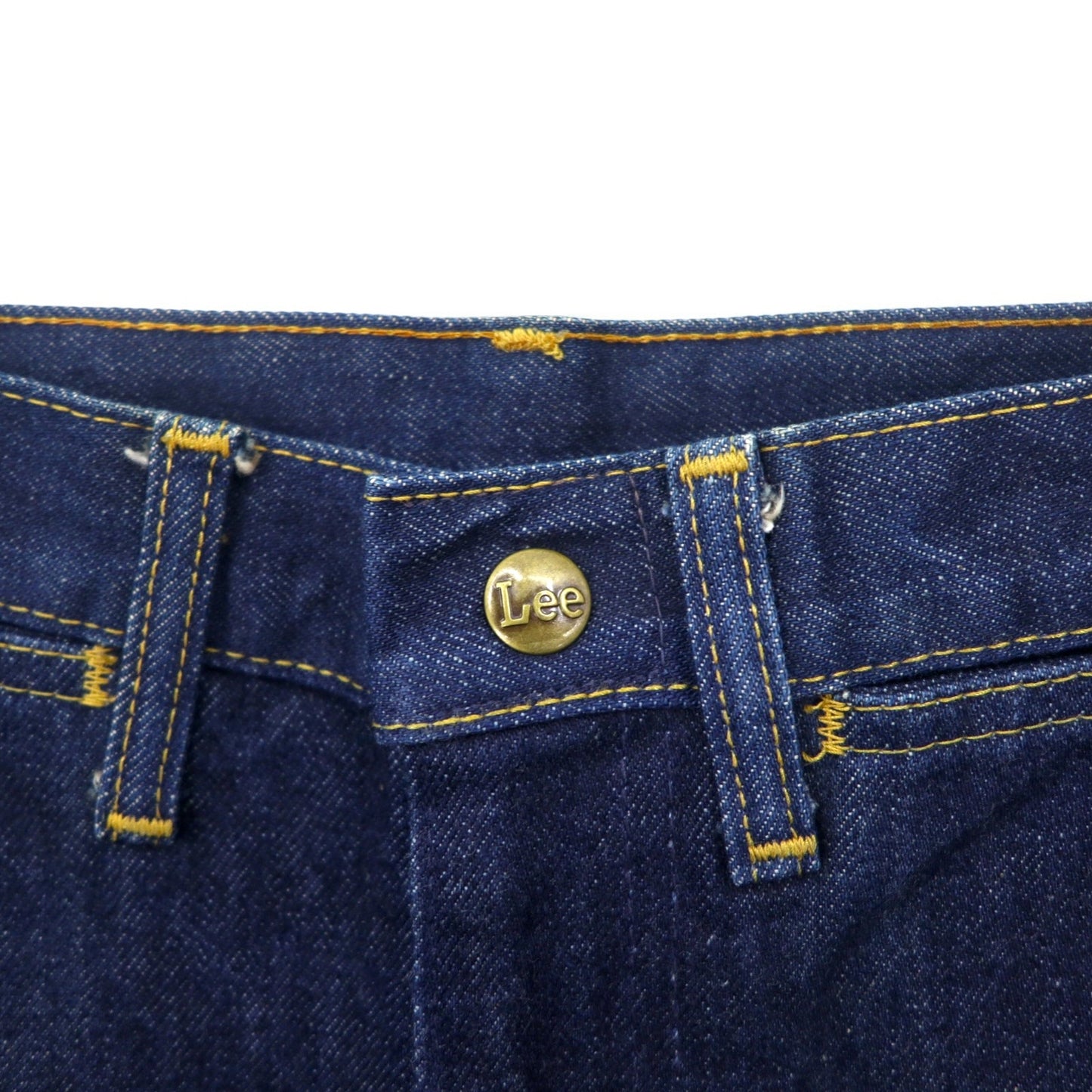 Lee 70年代 USA製 ハイウエスト センタープレス デニムパンツ S インディゴ ブルー 42TALON ユニオンチケット 303-1949
