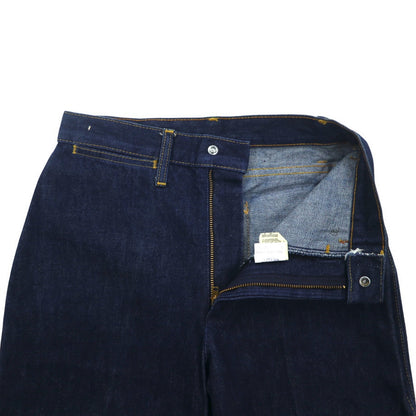 Lee 70年代 USA製 ハイウエスト センタープレス デニムパンツ S インディゴ ブルー 42TALON ユニオンチケット 303-1949