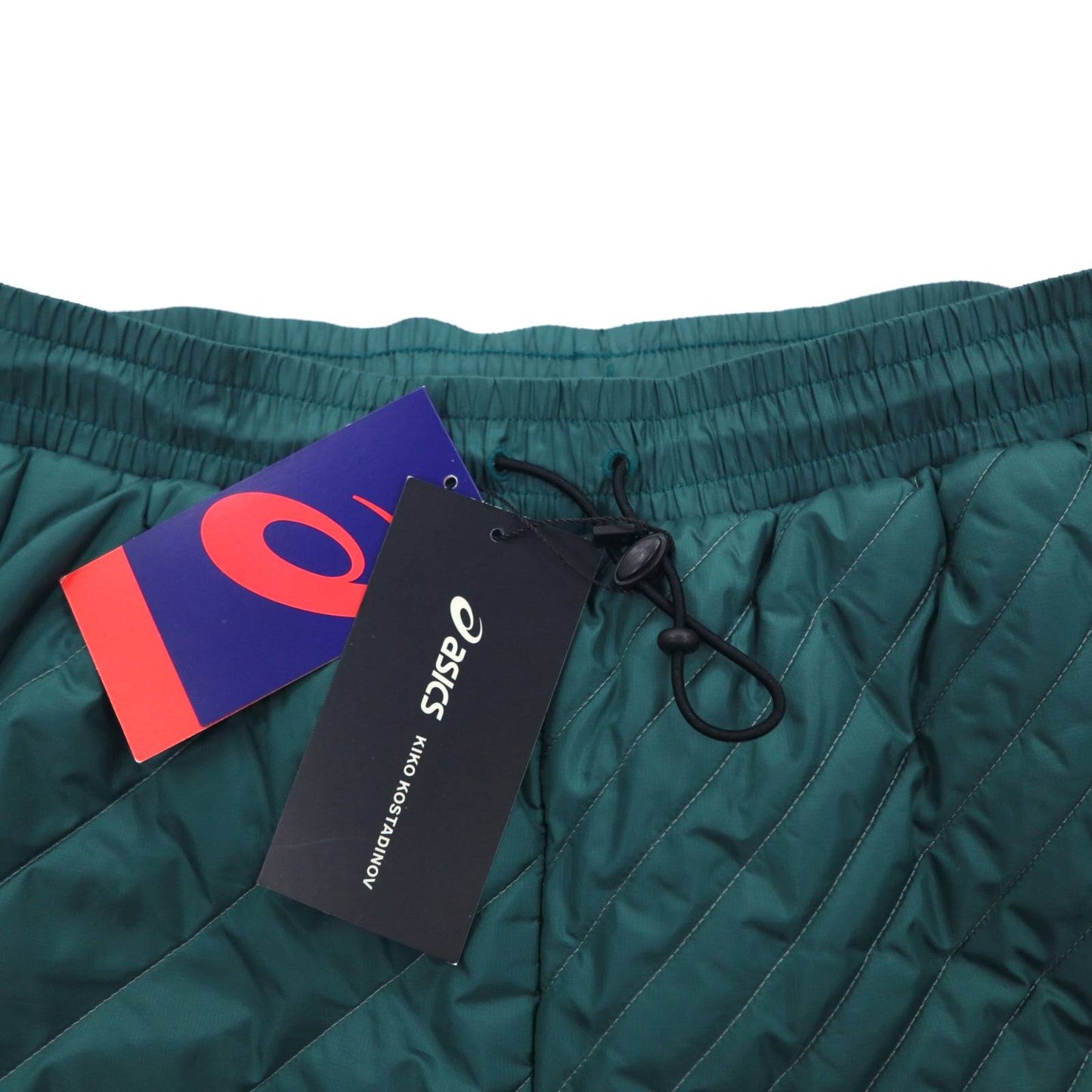 kiko kostandinov × asics キルティング インサレーション パンツ M グリーン 19AW INSULATION PANTS 未使用品